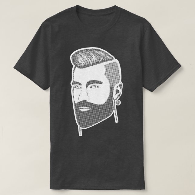 Camiseta Minha barba está no ponto (Frente do Design)