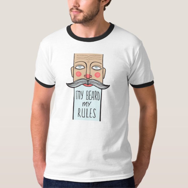 Camiseta Minha barba, meu T da campainha dos homens das (Frente)