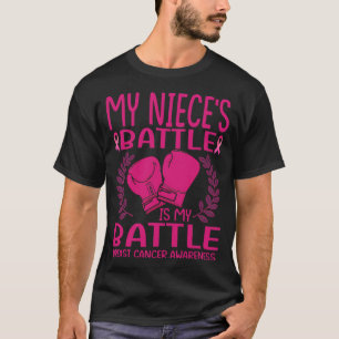 Camiseta Minha batalha da NIECE é minha consciência de canc