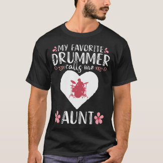 Camiseta Minha Bateria Favorita Me Chama de Tia Percussioni