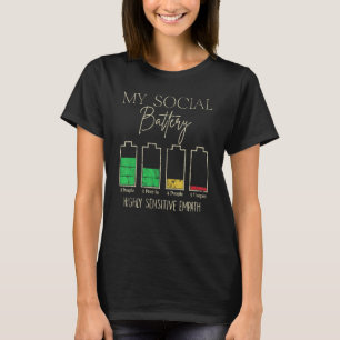 Camiseta Minha bateria social é muito sensível