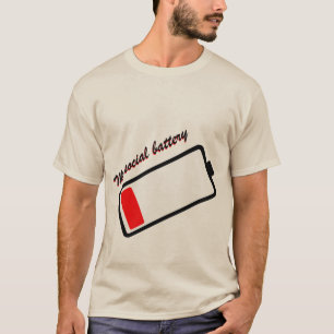 Camiseta Minha Bateria Social – Humor de Introvertido com B
