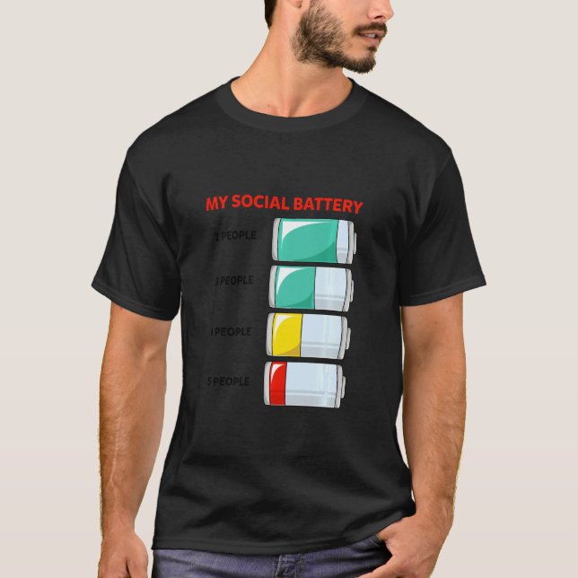 Camiseta Minha Bateria Social Para Pessoas Introduzidas - A (Frente)
