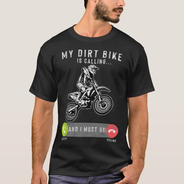 Camiseta Minha Bicicleta De Sujeira Está Ligando E Eu Tenho (Frente)