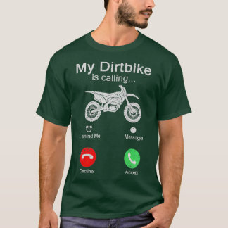 Camiseta Minha Bicicleta Está Chamando Motocross Do Braaap