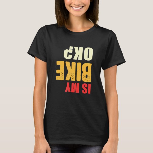 Camiseta Minha bicicleta, Ok, Pro, ciclista (Frente)