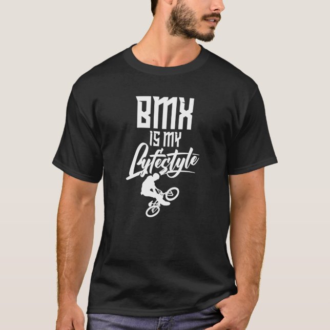 Camiseta Minha Bmx É Minha Bicicleta De Bicicleta Do Estilo (Frente)