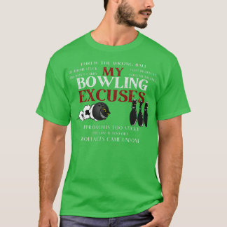 Camiseta Minha Boliche Excusa Boliche Engraçada Excusa Cami