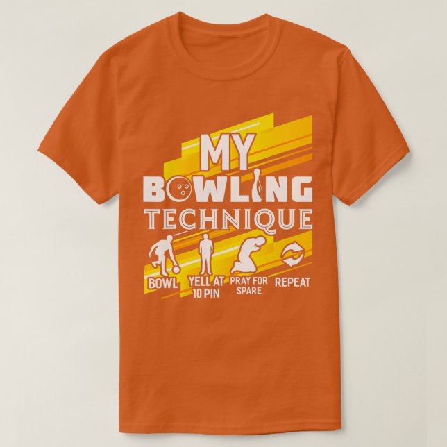 Camiseta Minha Boliche Technique Funny Bowler Boliche (Frente do Design)