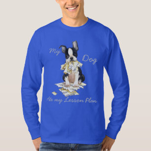 Camiseta Minha Boston Terrier comeu meu plano de aula
