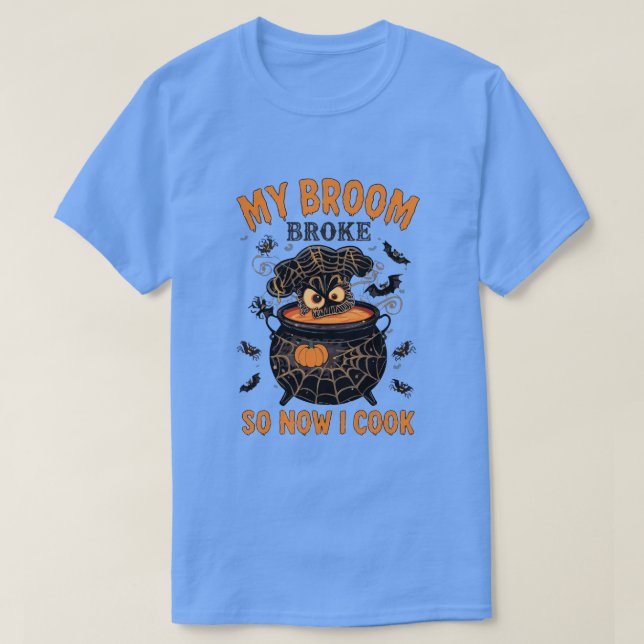 Camiseta Minha Broca Quebrou Então Agora Eu Cozinho - Chef  (Frente do Design)