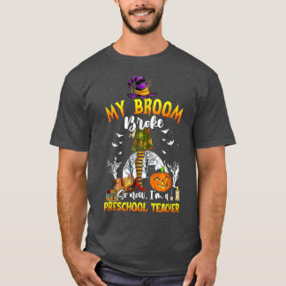 Camiseta Minha Broom partiu. Agora sou um presságio de prof