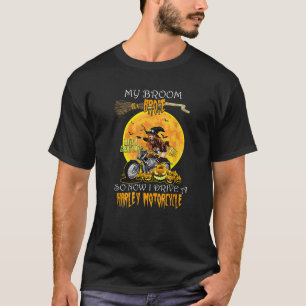 Camiseta Minha Broom Quebrou Então Agora Eu Passei Uma Moto