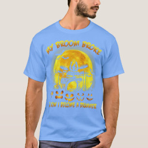 Camiseta Minha Broom Quebrou Então Agora Me Tornei Um Drumm