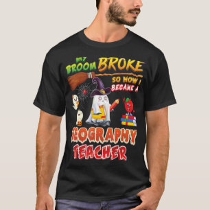 Camiseta Minha Broom Quebrou Então Eu Me Tornei Um Professo