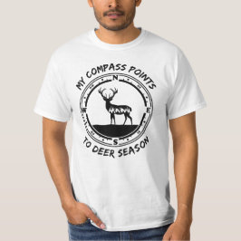 Camiseta Minha Bússola aponta para a estação dos veados - c