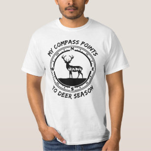 Camiseta Minha Bússola aponta para a estação dos veados - c