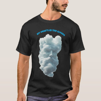 Camiseta Minha Cabeça está nas nuvens.