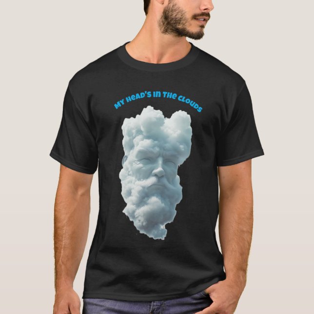 Camiseta Minha Cabeça está nas nuvens. (Frente)