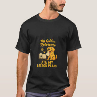 Camiseta Minha Cadela Golden Retriever Comeu Meus Planos De