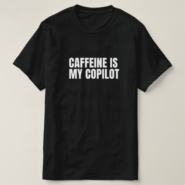 Camiseta Minha Cafeína Mens T-Shirt (Frente do Design)