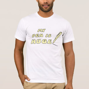 Camiseta Minha caneta é enorme