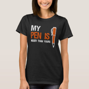 Camiseta Minha Caneta É Maior Do Que Sua Blogueira Engraçad