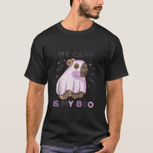 Camiseta Minha Capy É Minha Época Spooky Ghost Halloween Gr
