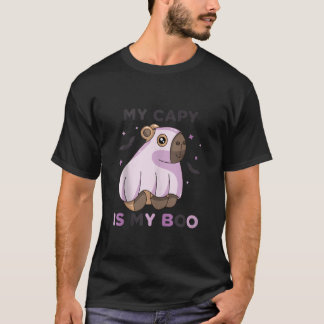 Camiseta Minha Capy É Minha Época Spooky Ghost Halloween Gr