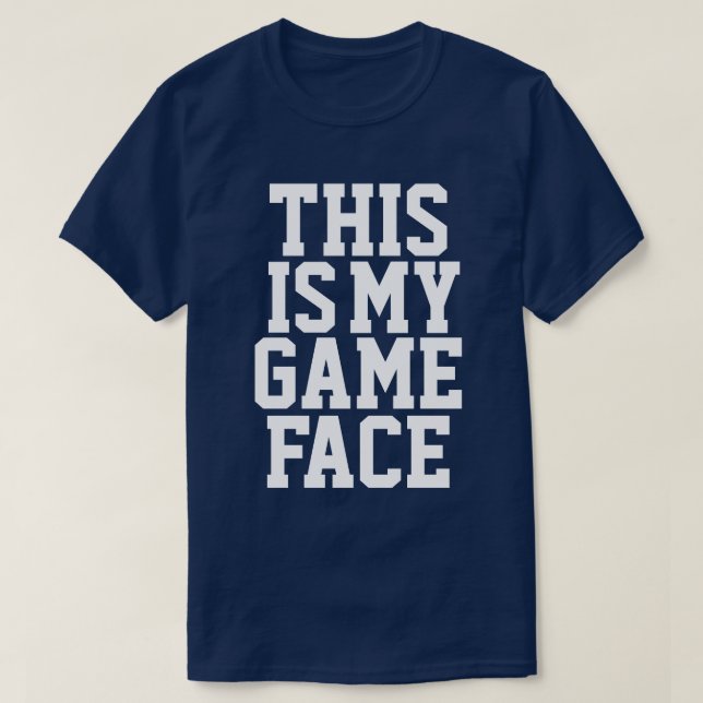 Camiseta Minha cara do jogo (Frente do Design)