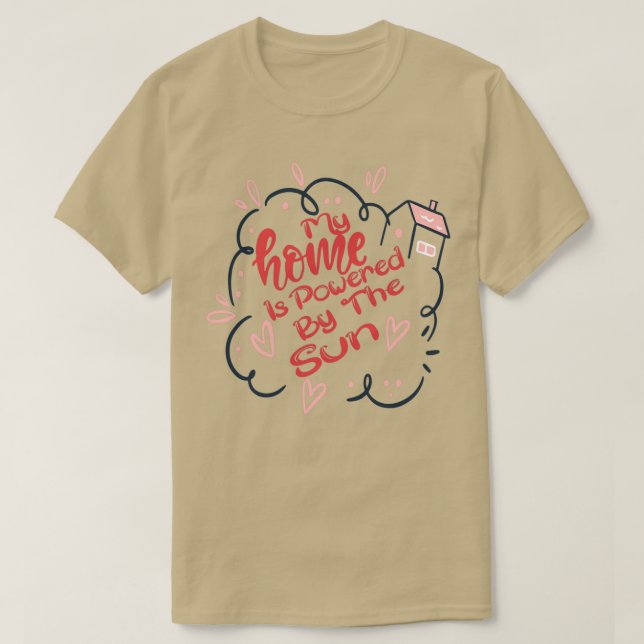 Camiseta Minha Casa É Acionada Pelo Sol 23 (Frente do Design)