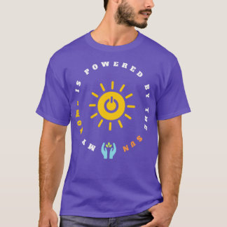 Camiseta Minha casa é movida pelo sol A energia do futuro