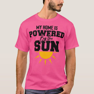 Camiseta Minha casa é movida pelo sol ecologico Energia sol