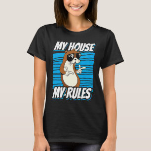Camiseta Minha Casa, meu Regimento é gato com óculos de sol