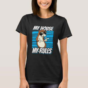 Camiseta Minha Casa, meu Regimento é gato com óculos de sol
