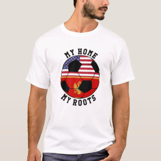 Camiseta Minha Casa Minhas Raízes Bandeira de Montenegro Fu