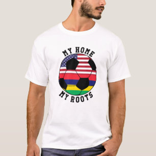 Camiseta Minha Casa Minhas Raízes Maurícia Bandeira Futebol