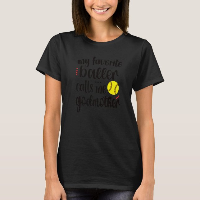 Camiseta Minha Chamada Favorita Me Chama De Madrinha De Sof (Frente)