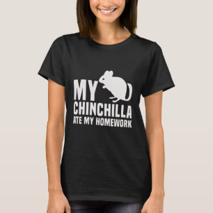 Camiseta Minha Chinchilla Comeu Meu Estudante De Casa
