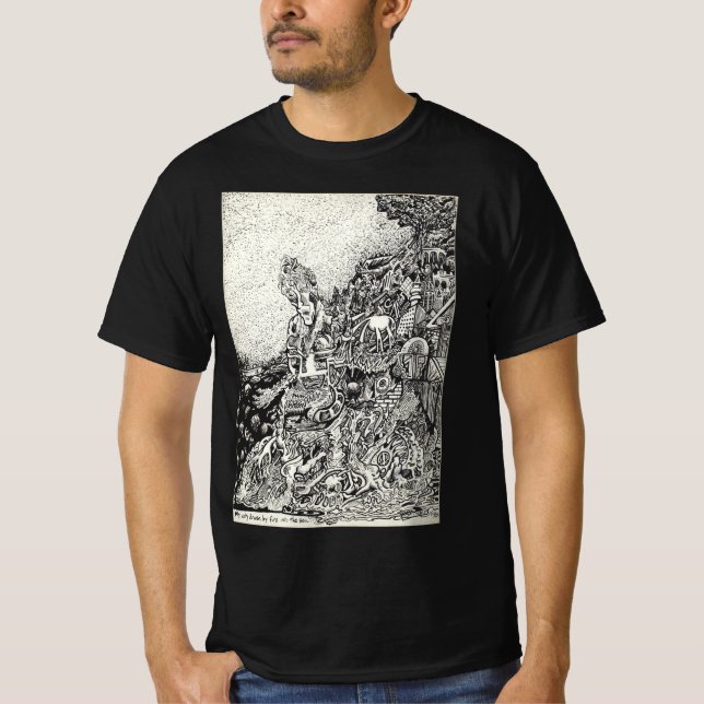 Camiseta Minha cidade foi levada pelo fogo no mar (Frente)