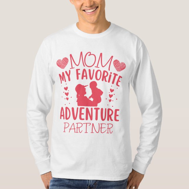 Camiseta Minha citação engraçada de Parceiro de Aventura Fa (Frente)