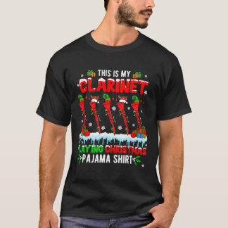 Camiseta Minha Clarinet Jogando Natal Papais noeis do Grupo