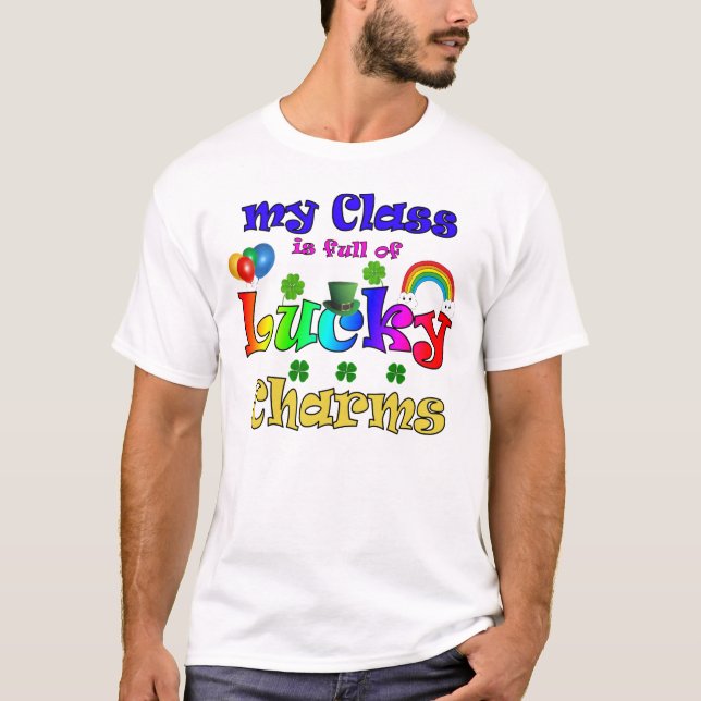 Camiseta Minha Classe É Cheio De Charmes Sortudos (Frente)
