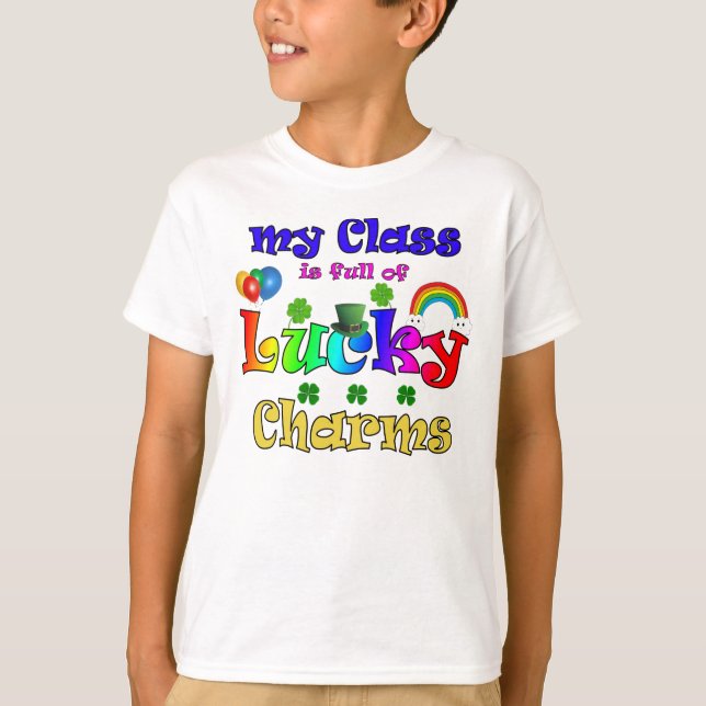 Camiseta Minha Classe É Cheio De Charmes Sortudos (Frente)