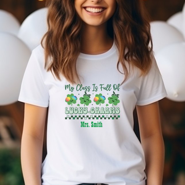 Camiseta "Minha classe é Cheio de Charmes Sortudos" (Criador carregado)