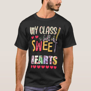 Camiseta Minha Classe É Cheio De Doces Corações Doces, Prof