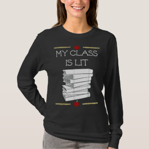 Camiseta Minha Classe É L É Lendo Professora De Literatura