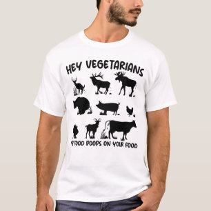 Camiseta Minha Comida Põe Em Seu Comida Comedor De Carne An