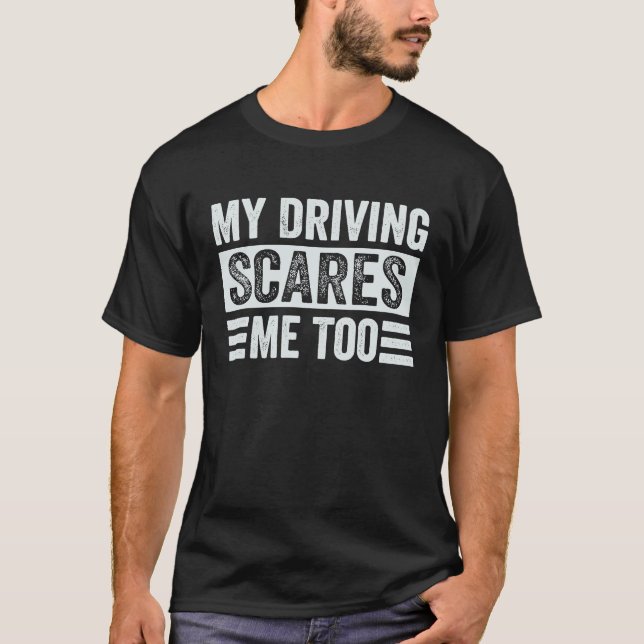 Camiseta Minha Condução Me Assusta Também (Frente)