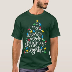 Camiseta Minha Cor Favorita É A Árvore Natal Nó